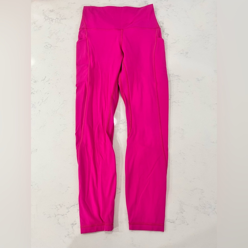 Lululemon Vibrant Pink Athletic Leggings - Picture 3 of 5